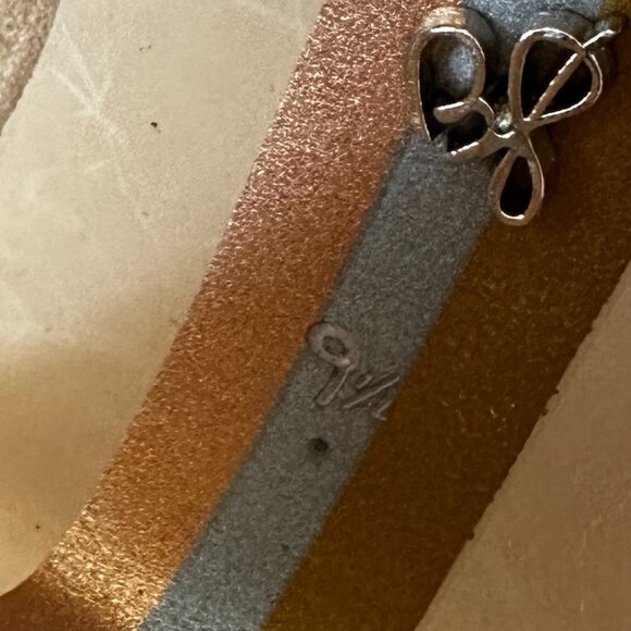 Sam Edelman Tan Suede Heeled Ankle Booties 9.5 Pointed Toe - Picture 4 of 8